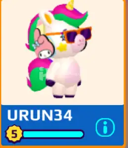 PK XD Iki Ayakli Tekboynuz (Süslü MY Melody) Binek Değil Lvl5