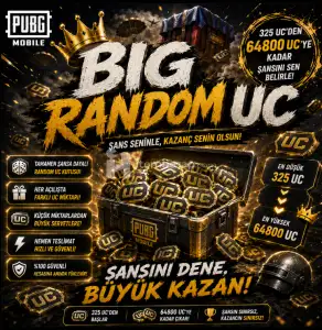 Pubg Mobile Big Random UC - EN Iyisi Burda - Şanşini Dene Kazan!