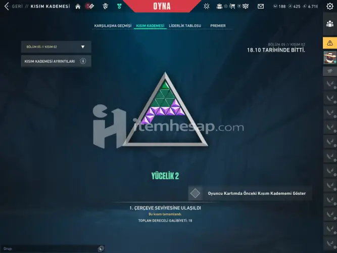 Peak Yüce 2 Satilik Hesap Skinli