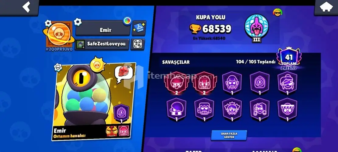 ​Dolu Dolu Satilik Brawl Stars Hesabi