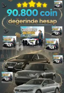 Car parking multiplayer 90.800 coin değerinde