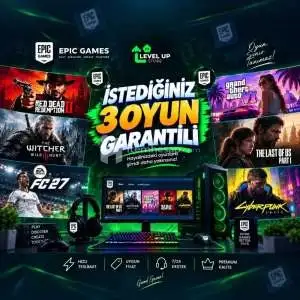 Istediğiniz 3 Oyun PC + Garanti Oto Teslim
