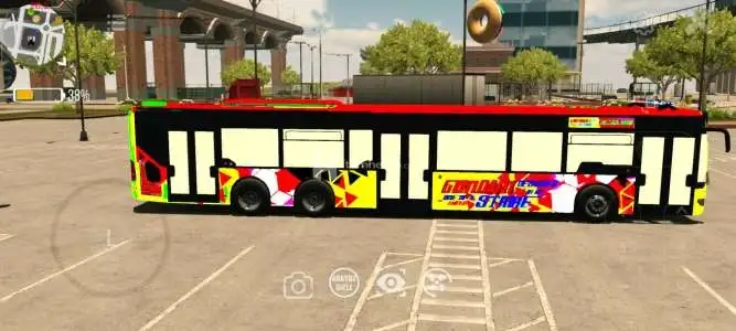 Gundam Çizimli Otobüs