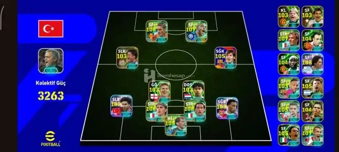 3263 TM - Mourinho - 108 Totti + 107 Adriano - Full Epic Defense & Attack