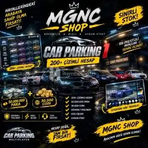 Car Parking 1 200+ Çizimli + 50M Para + 30.000 Coin Hesaplar Mgnc Shop’ta!