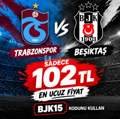 Trabzonspor vs Beşiktaş Maçı 102 TL En Ucuz Bizde. Web - Cep - Smart Tv - Android TV İstediğiniz Platformdan İzle.