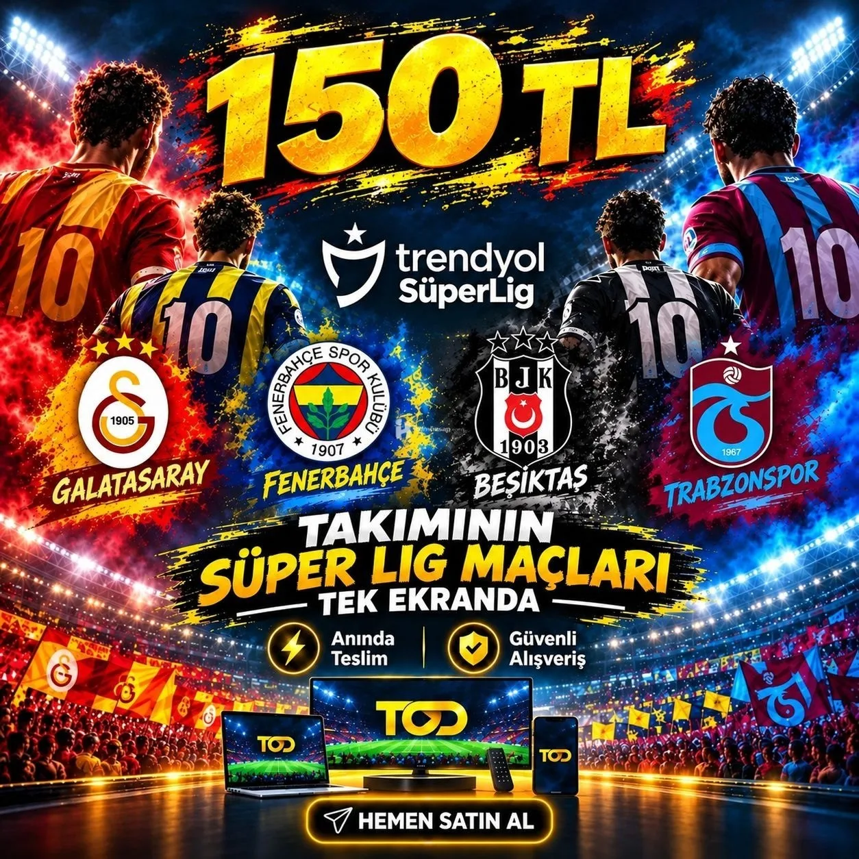 Galatasaray Fenerbahçe Derbisi Smart TV Her Platformda Izlenir EN Iyi Saticiyiz.400 den fazla satış ile