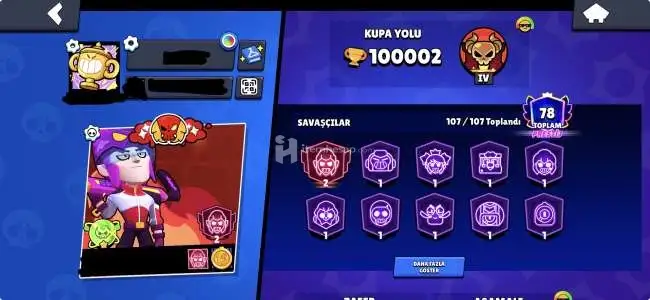 100K Alien Fame Legendary Rank Görmüş Hesap
