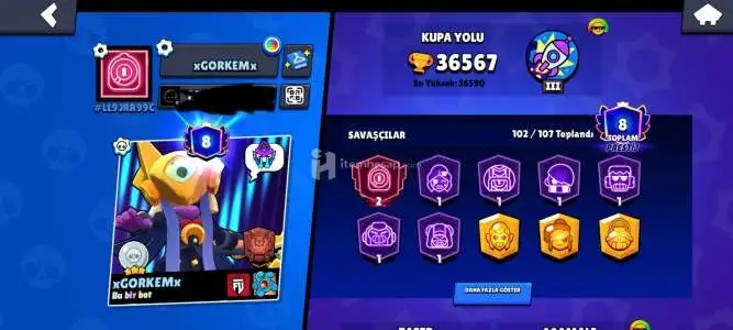 Brawl Stars 11 Brawl Pass Plus Görmüş Hesap