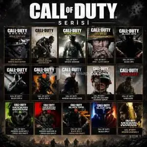 Call of Duty Serisi 15 Oyun PS5 + Garanti