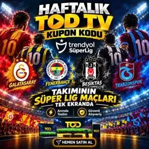 Tod Haftalık Taraftar Paketi - 4 Ekran - Web - Cep - Tablet - Smart Tv İstediğiniz Yerden Donmadan İzle
