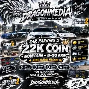 Car Parking 2 | 22K Coin + 50M Para + 5-20 Araç + King Rank steam,android,ios uyumlu